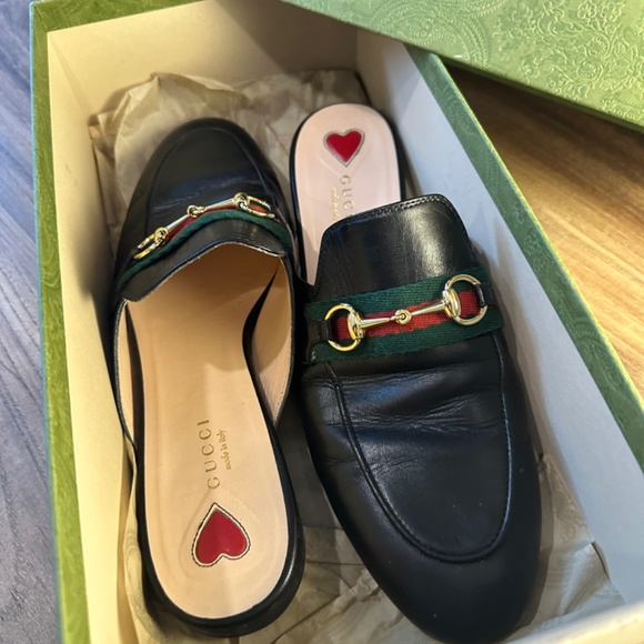 Gucci Princetown horsebit-detailed leather slippers - Picture 3 of 5